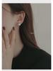 Shijiazhenduo Gray Pearl Earrings: Upgraded Silicone Ear Clips for Comfort and Style