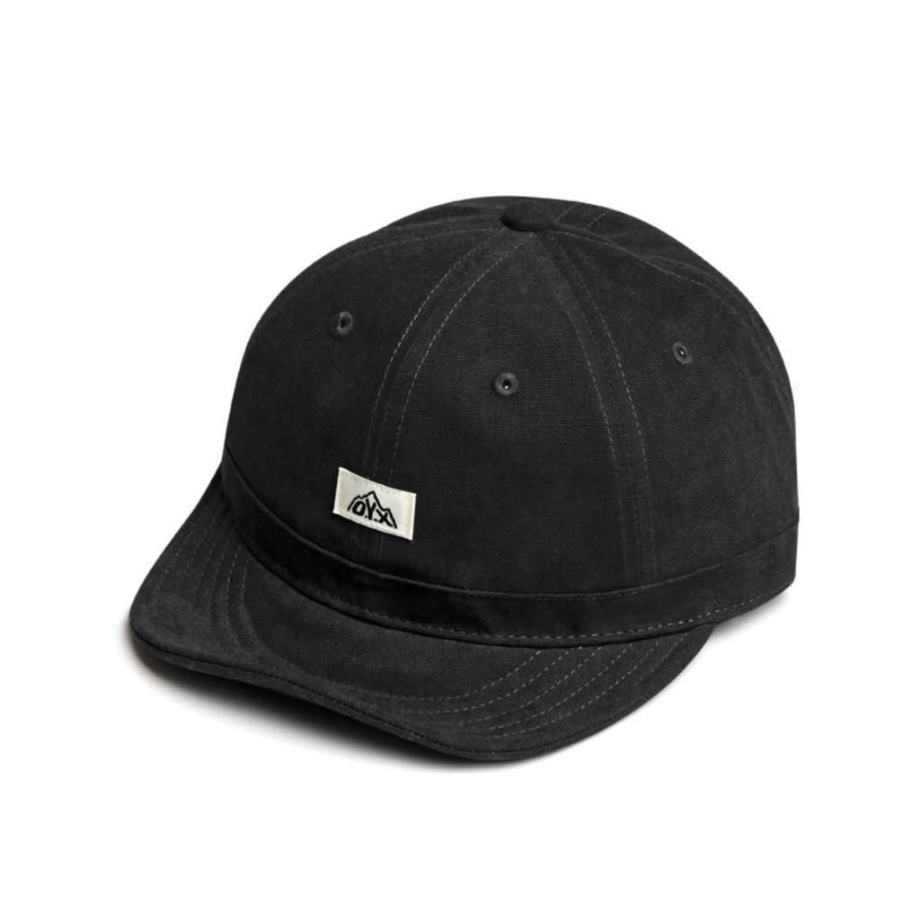 [Qzkouma] Short brim hat, cap, men's, women's, lightweight, plain, baseball hat, cotton, logo cap, outdoor fashion, unisex, DBY-471 (black)
