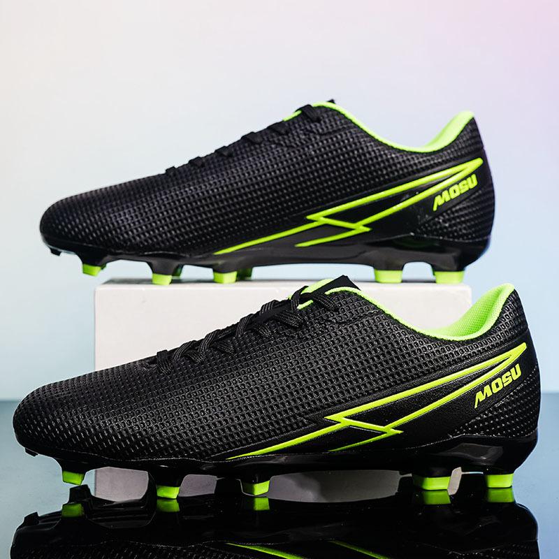Männer Fußball Stiefel Lange Spikes Hohe Knöchel Fußball Schuhe FG Outdoor Gras Stollen Fußball Stiefel Training Sport Fußball Schuhe