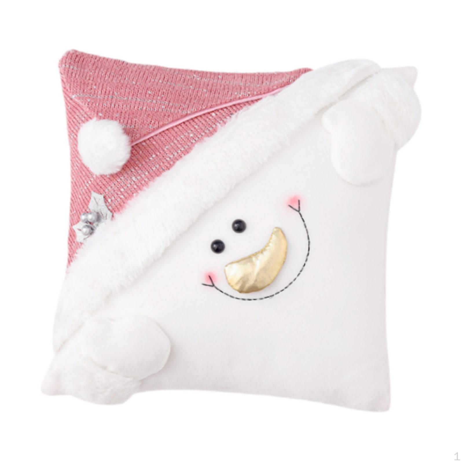 

Christmas Cushion Cover Set for Sofa Decoration Christmas Snowman