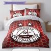 Aberdeen Logo Bedding Quilt Set Quilt Cover Pillowcase Home Decoration Birthday Gift (1 * Duvet Cover + 2 * Pillowcase, Without Core)