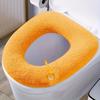 Winter Warm Toilet Seat Cushion - Thick Soft Washable Mat for Bidet Toilet Seat Bathroom
