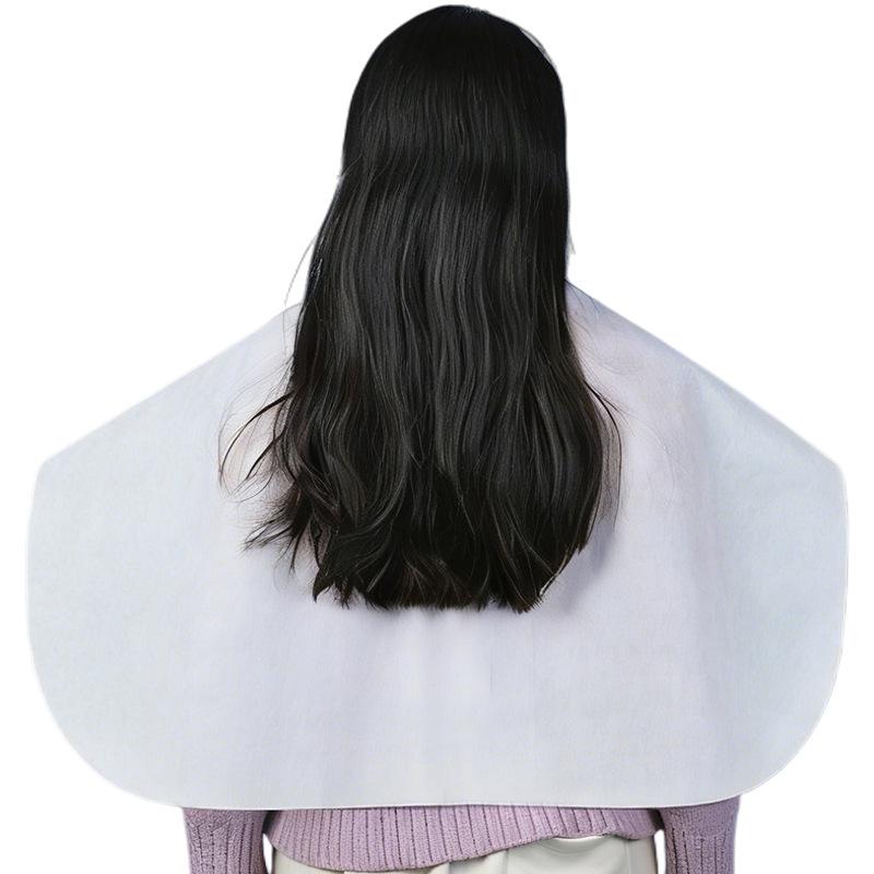 Disposable Non-Woven Hair Dye Cape 80x80cm, Thickened for Home or Salon Use.