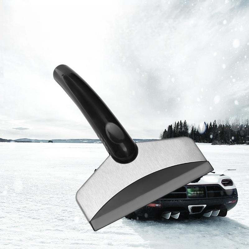 1Pcs Snow Removal Shovel Car Ice Scraper Windshield Glass Defrost Removal Automotive Winter Stainless Steel Car Accessories
