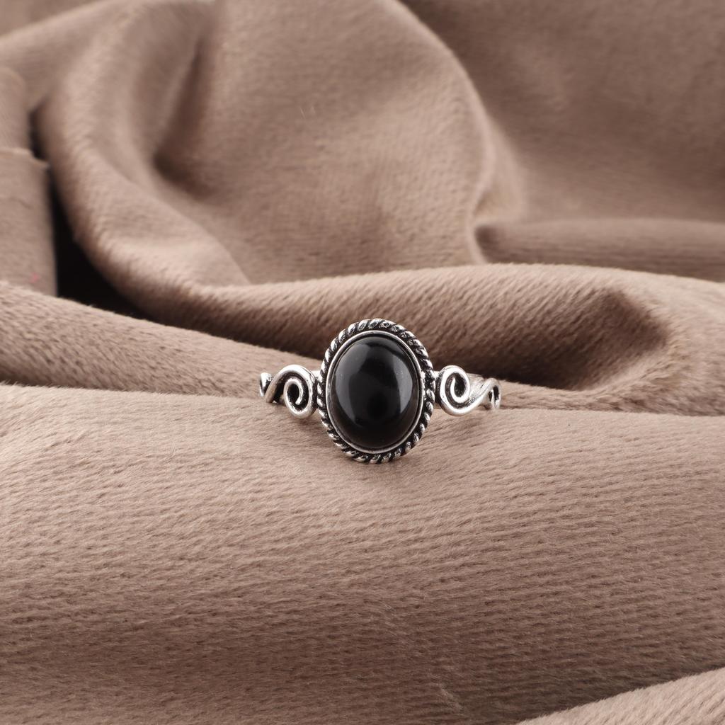 Black Tourmaline Ring Gemstone Jewelry, 925 Solid Sterling Silver Ring, Handmade Amazing Ring Jewelry