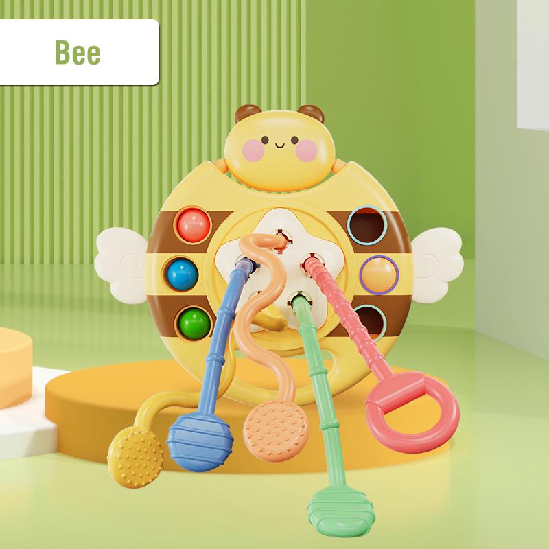 Montessori Silicone Pull String Sensory Toys Baby 0 12 Months Development Educational Learnin Activity Toy Kids 1 To 2 Years
