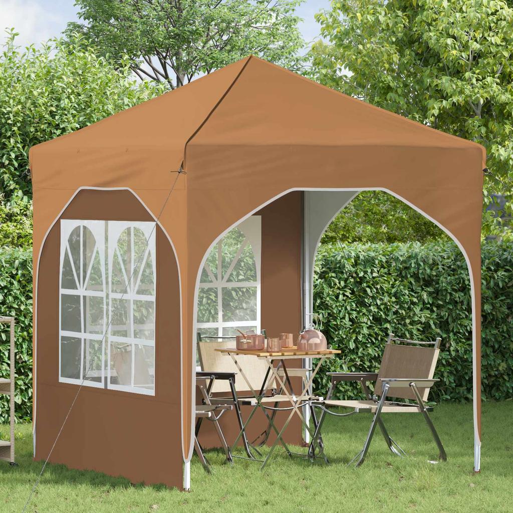 Pop Up Party Tent 192 X 192 X 245 Cm Beige