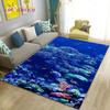 3D illusion Underwater World Seabed Dolphin Shark  Area Rug ,Carpet Rug for Living Room Bedroom Sofa Doormat Non-slip Floor Mat