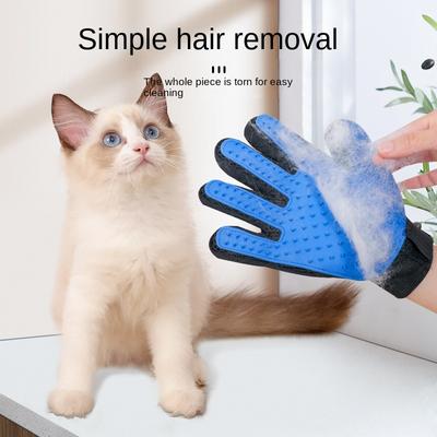 Pet Grooming Gloves Cat Dog Pet Brush Glove Cat Dog Hair Remover Brush Dog Deshedding Cleaning Massage Gloves Pet Hair Brush