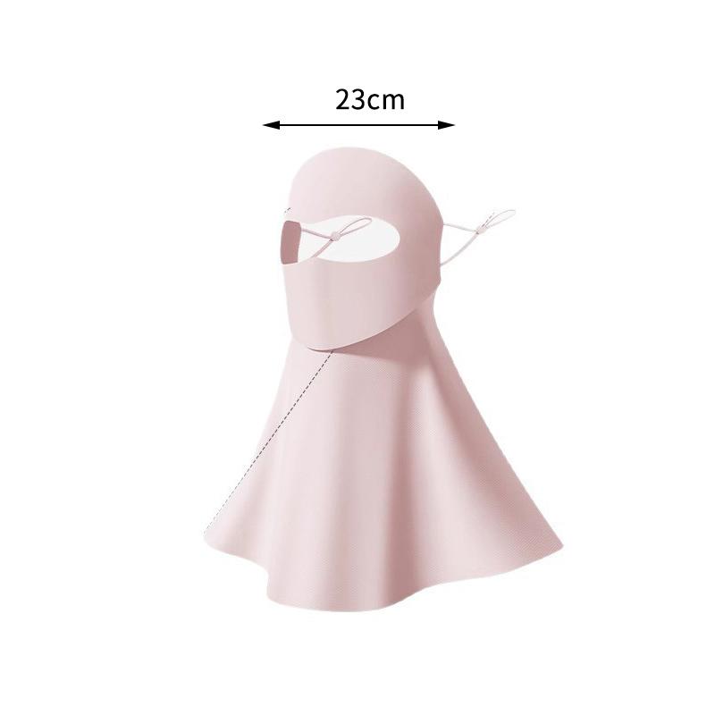 UPF50 Plus Ice Silk Sun Protection Full Face Breathable Neck Scarf for Jogging Outdoor