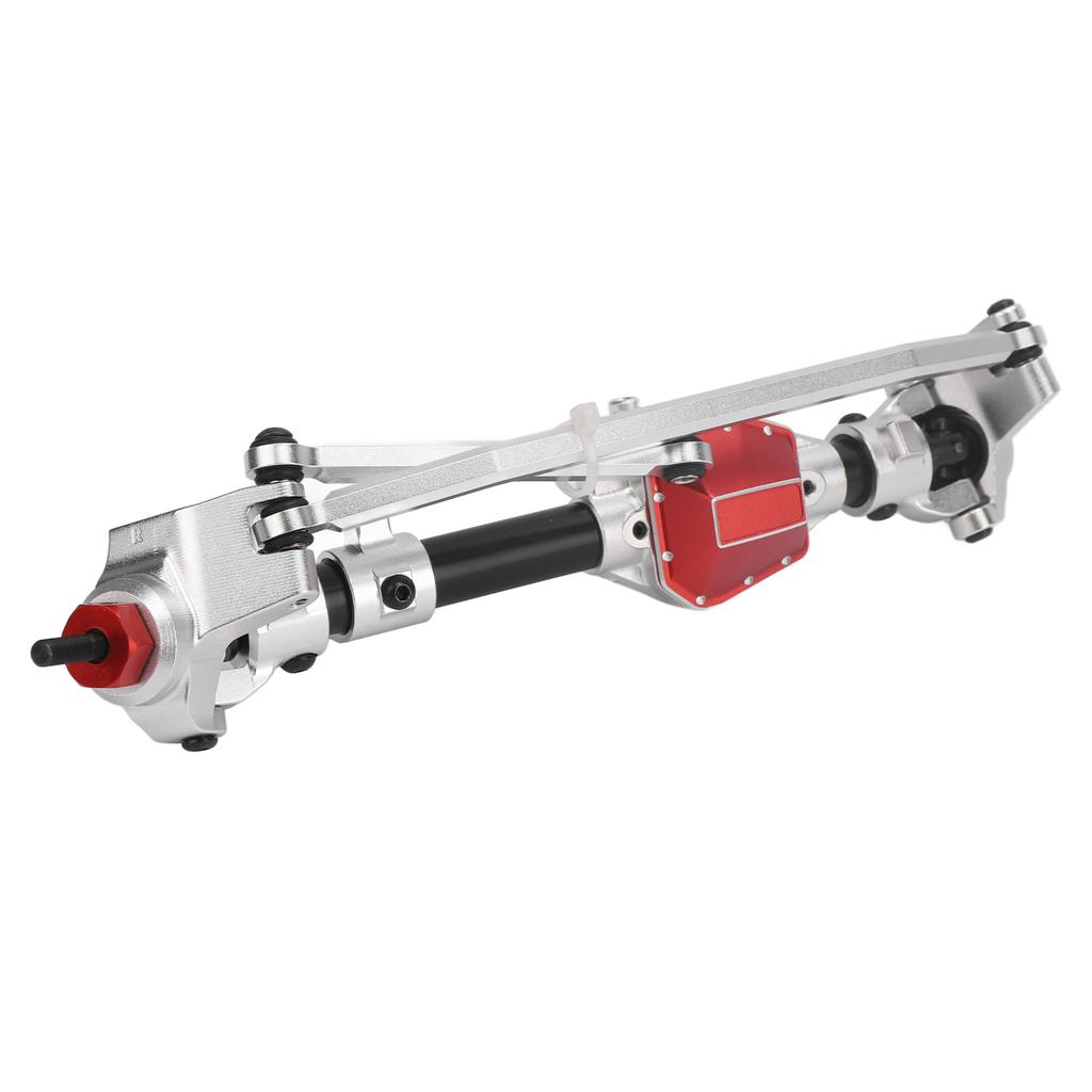 RC Front Axle Assembly Aluminum Stainless Steel Front Portal Axle Assembly with 27T 8T Internal Mounting Gear Rod Mount