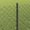 Chain Link Fence with Posts 10 x 0.8 m (W x H)