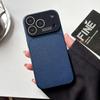 Luxury Bright Candy Colors Leather Case For iPhone 17 16 15 14 13 Pro Max Business Large Window Glass Shockproof Armor Cover