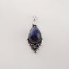 Sodalite Gemstone 925 Sterling Silver Statement Pretty Pendant 1.5" For Women PP-70-31