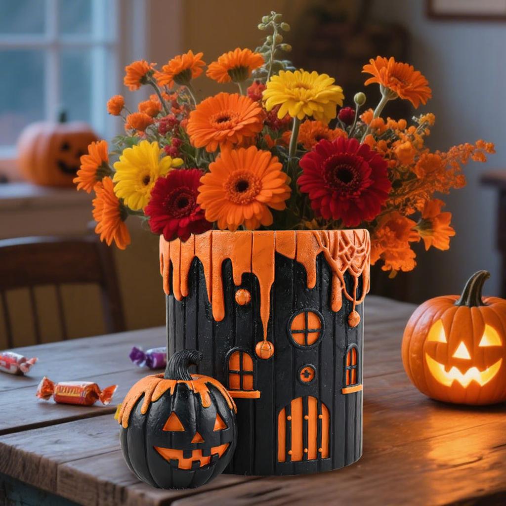Halloween Multipurpose Pumpkin Flower Pot Candy Pot Light Pot