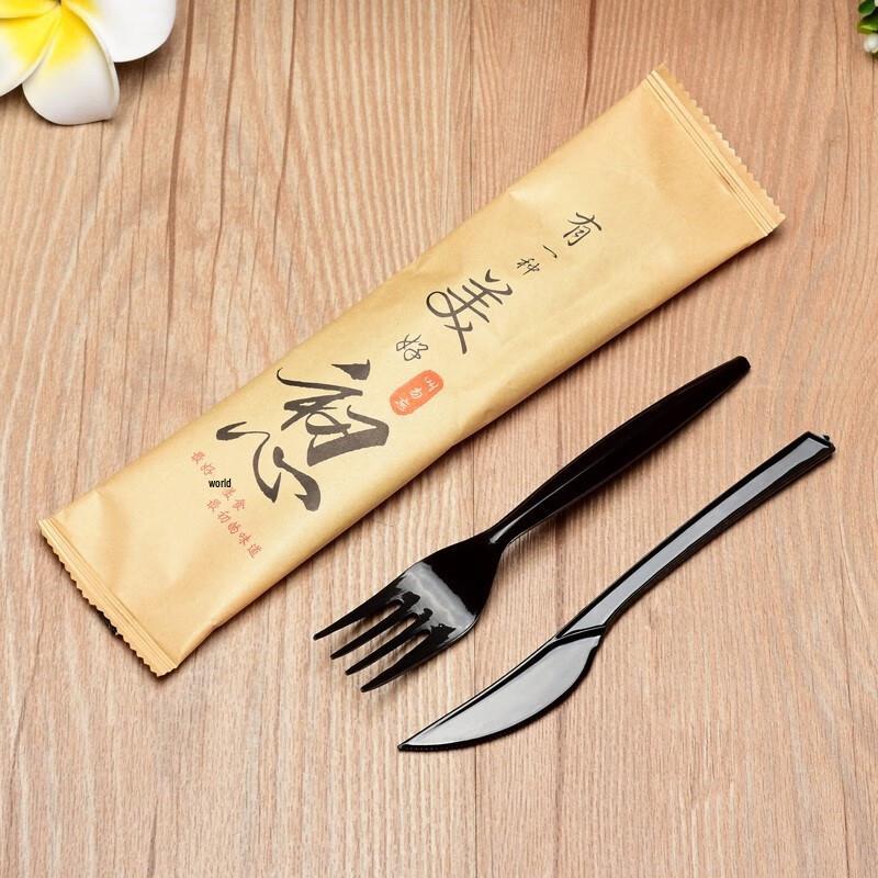 Disposable Plastic Cutlery Set (Knife & Fork)