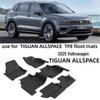 Eco-friendly TPE Car Floor Mats for 2025 Volkswagen Tiguan Allspace - Odorless, Wear-resistant, Anti-slip