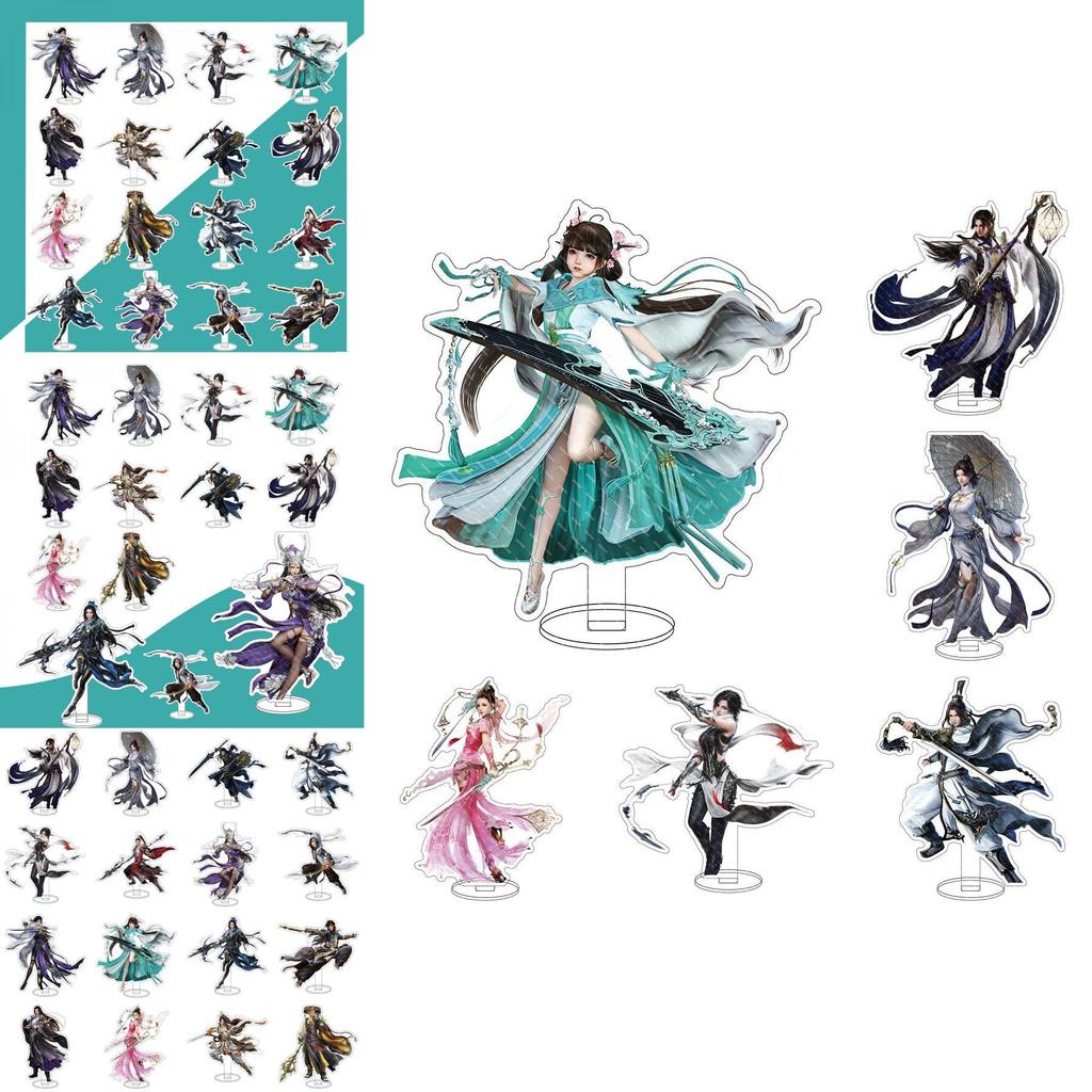 Charming Online Game Swordsman Love Character Acrylic Display For Collectors