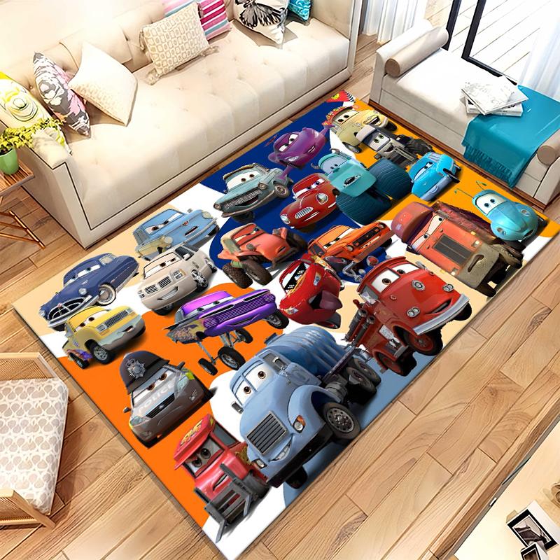 

Cartoon Cars Lightning McQueen Living Room Non-Slip Area Rug Soft Carpet for Bedroom Kids Playroom Sofa,Home Decor Doormat Gift 40x60cm