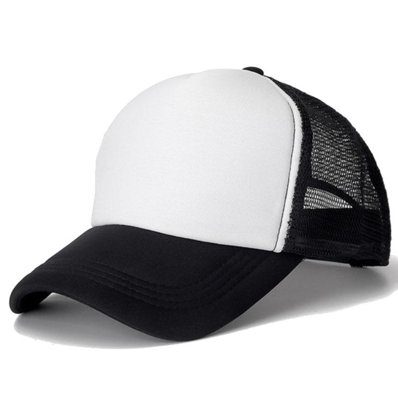 Fashion Men Baseball Cap Blank Mesh Camouflage Solid Color Hip Hop Hat Outdoor Sports Unisex Summer Hat Trucker Caps Unisex