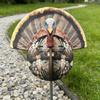 Turkey Ground Stake Hunting Decoy Foldable Flexible Lightweight Structure Ultra-Realistic Wood Decorative Insert for Outdoor