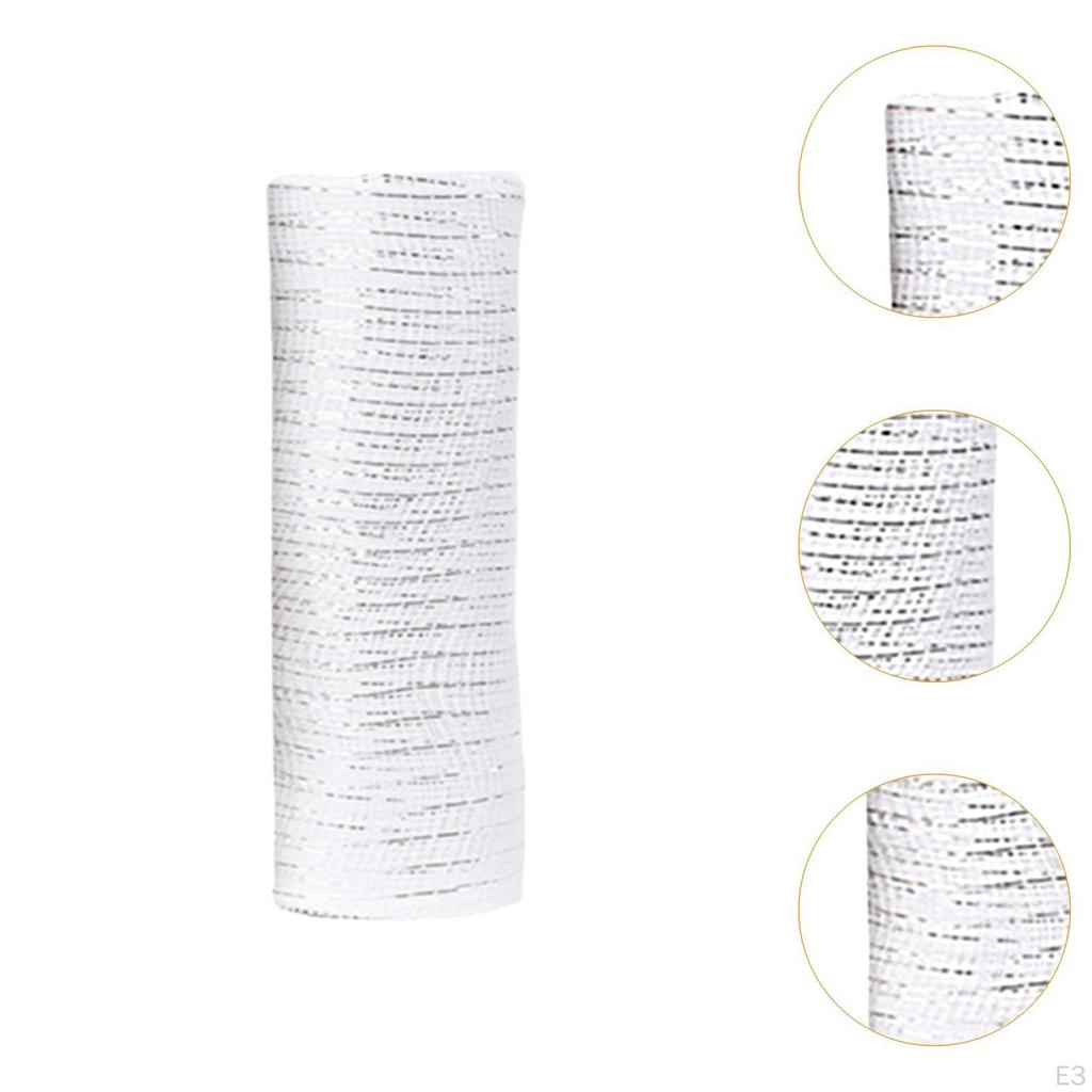10 Yard Christmas Ribbon Mesh Roll for Crafting And Gift Wrapping