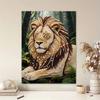 Shiny Pearl Elegant Lion Portrait DIY Painting Creative Bead Art Craft Household Wall Decoration Nice Present For Art Hobbyists Home Decor Items