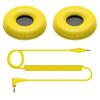 Pioneer DJ HDJ-CUE1 Replacement Coiled Cable and Ear Pads HC-CP08-Y Yellow
