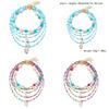 Collier de Perles Coquillage Mode pour Femmes avec Pendentif en Alliage pour un Style Décontracté d'Été