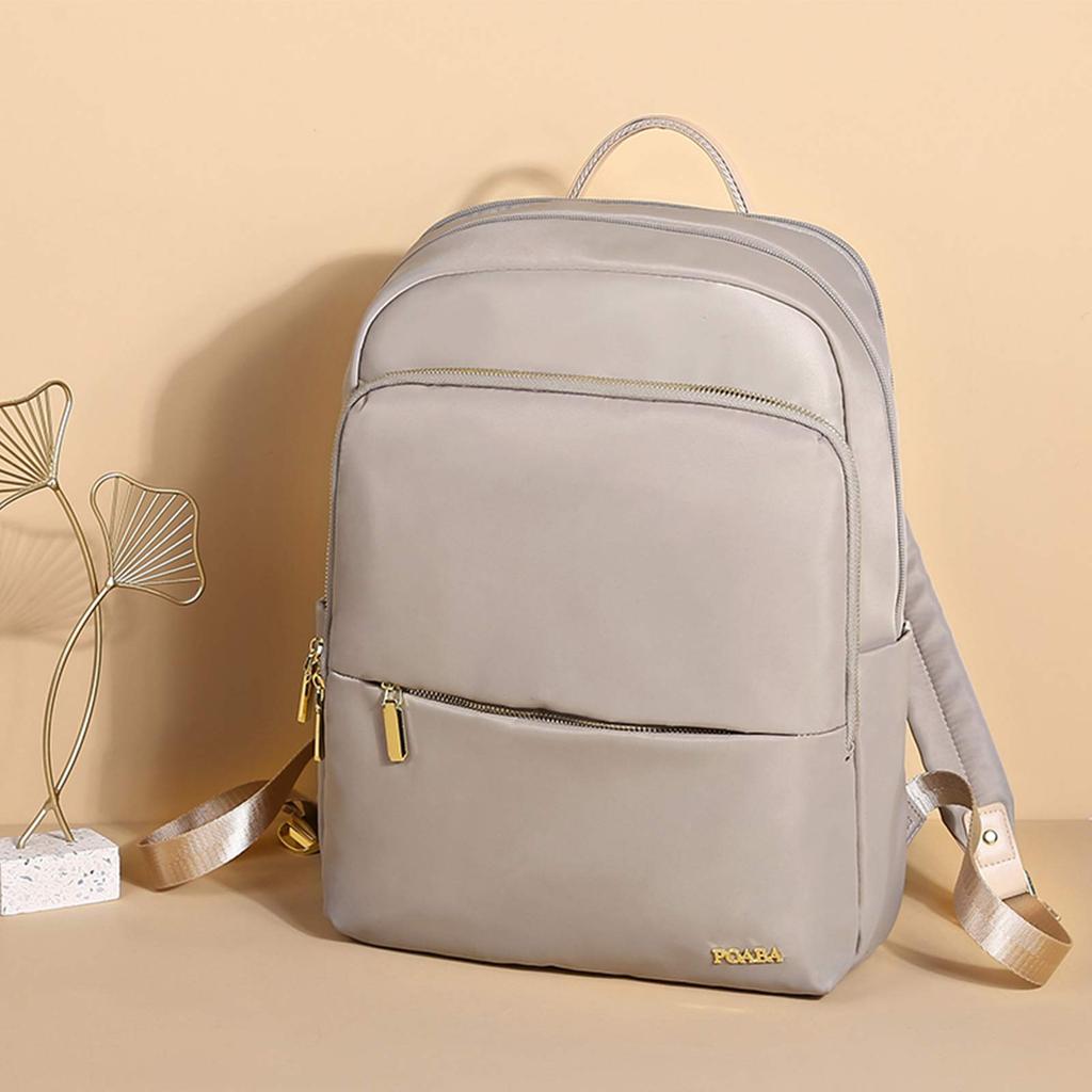 Großer Separater PC A4 14 Zoll PC Gepäckgurt Oxford Aprikose [SUNLUTO] Damenrucksack, Wasserdicht, Diebstahlsicher, Fassungsvermögen, Tasche, Aufbewahrung, Inklusive,