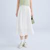 LED'IN Sweet Lace Pleated Long Skirt