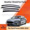 Modification Parts Weather Shield For Ford Focus 2005-2022 Window Visor Rain Guard Deflector Windshield Rain Eyebrow Awning Trim