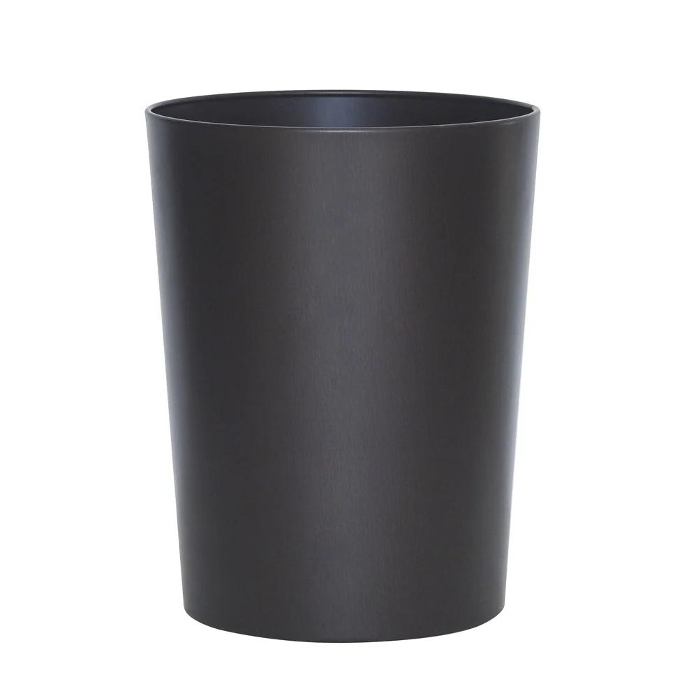 Bronze Metal Bathroom Wastebasket Decorative Trash Container Sleek Design Durable Open Top Indoor Use Household Bin