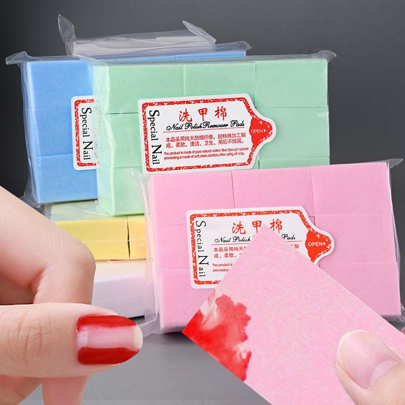 Professional Lint-Free Cotton Pads 100% Gel Clean Manicure Pads Lint-Free Wipes Cleaner Nail Cleaning Tools