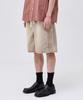 Akesi Nagi Track Denim Shorts - Beige