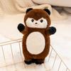 20cm Squeezed BB Sounding Cute Small Standing Animal Plush Toy Fox Raccoon Bear Soft Doll Companion Appeasing Gift