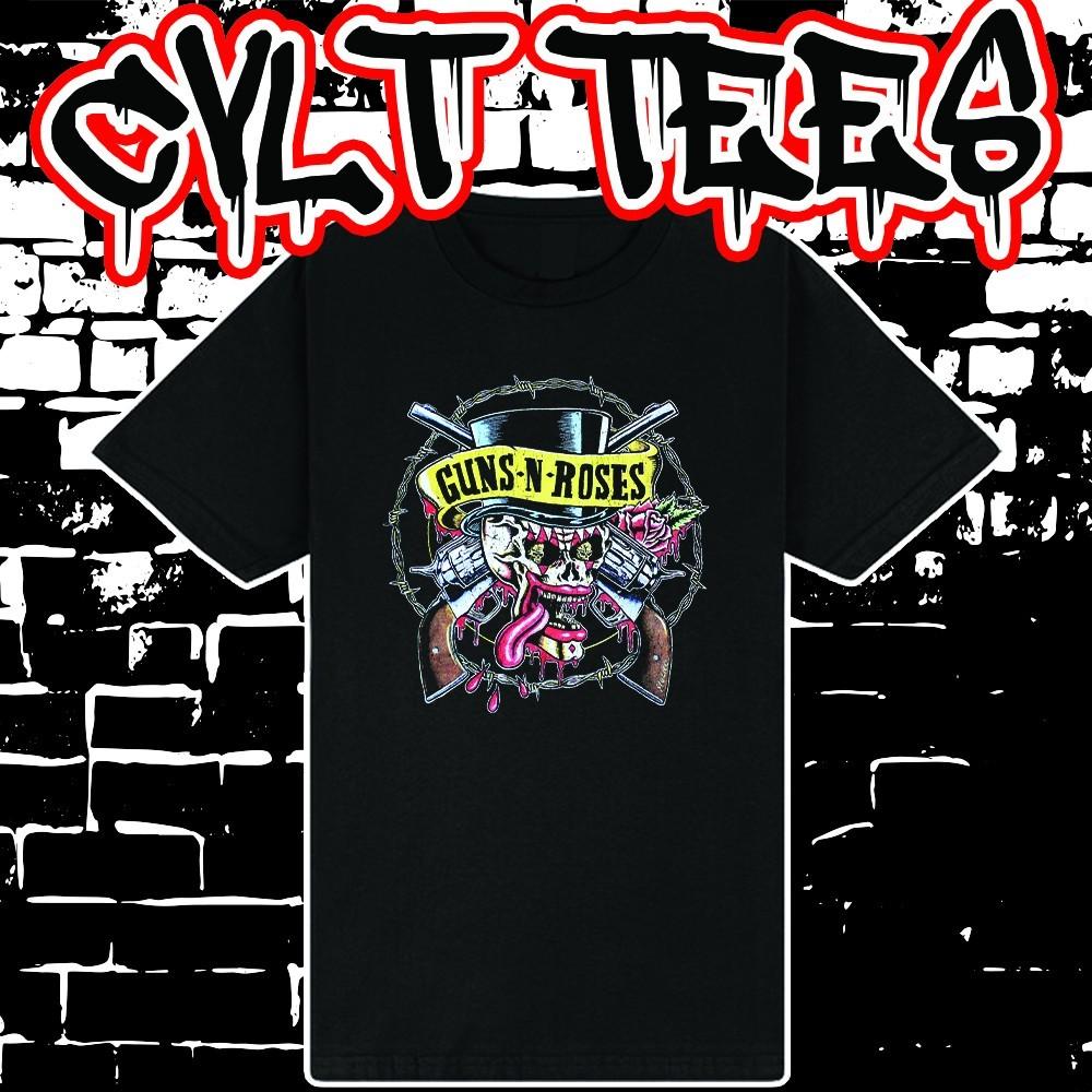Guns N Roses style Band Tee ~ 100% Cotton Unisex T-Shirt XXXXL