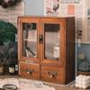 Solid Wood Multi-Layer Desktop Organizer: Office Desk & Cosmetics Storage Rack for Clutter-Free Spaces