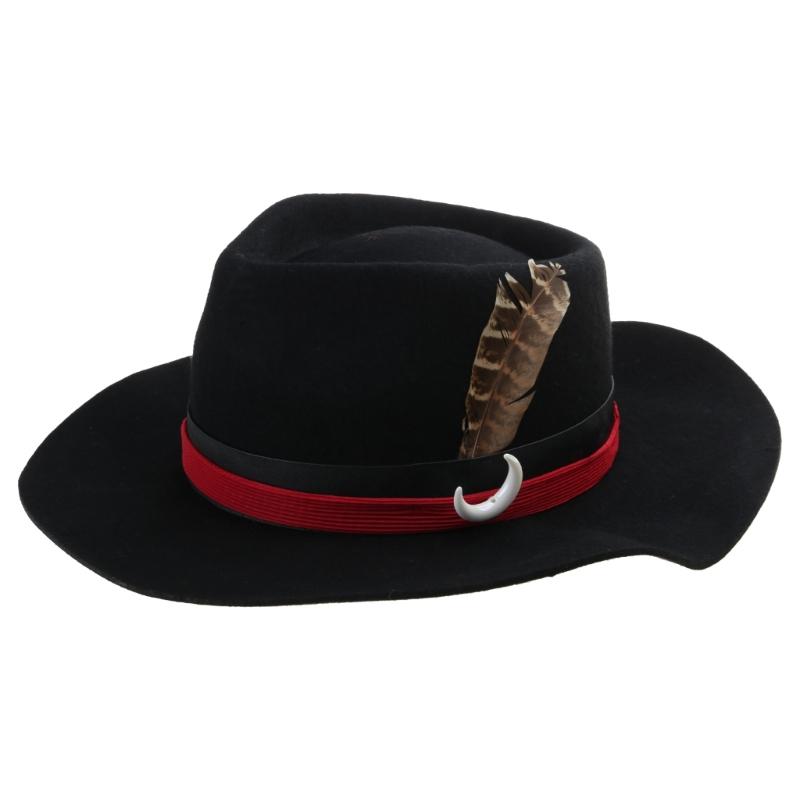 Classical Fedoras Cowboy Hat for Travel Wide Brimmed Hat Western Cowboy Hat for Boy Man Adults Cowboy Hat