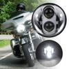 Ranzek Inch Cree LED Projector High Beam Headlight for Motorcycles 5-3/4 5.75 (Chrome)