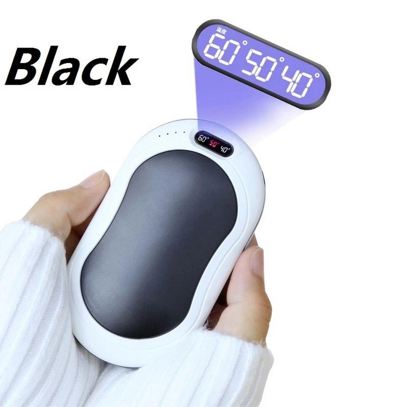 Hand Warmer 10000 MAh USB Power Bank Electric Portable Pocket Hand Warmer Digital Display Multi-Function Pocket Cloth Bag