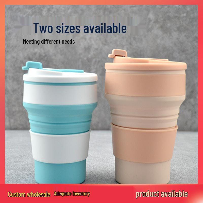 Collapsible Silicone Travel Mug for Camping and Sports