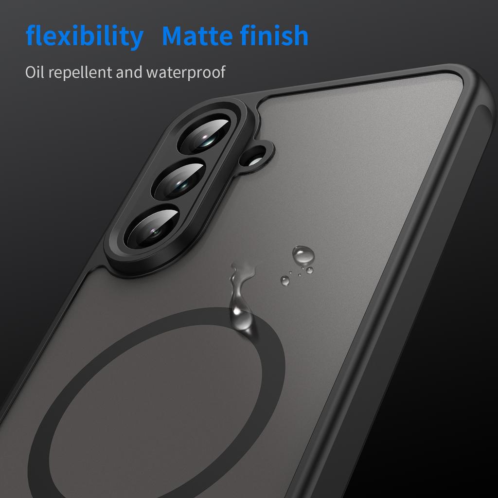 For Magsafe Magnetic Wireless Charging Case For Samsung Galaxy A56 5G Clear Shockproof Matte Back Cover Coque
