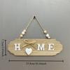 1pcs New Wooden Doorplate Welcome Hanging in Front of The Door Welcome Home Creative Decoration Board Bow