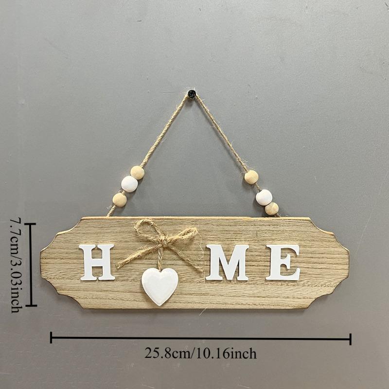 1pcs New Wooden Doorplate Welcome Hanging in Front of The Door Welcome Home Creative Decoration Board Bow