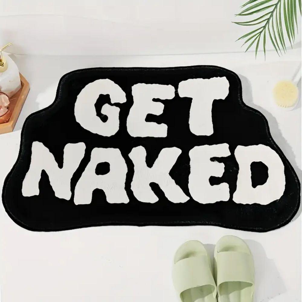 Alphabet Shaped Faux Sheep Velvet Carpet Soft Non-Slip Bathroom Floor Mats Bedroom Kitchen Rugs Home Decoration