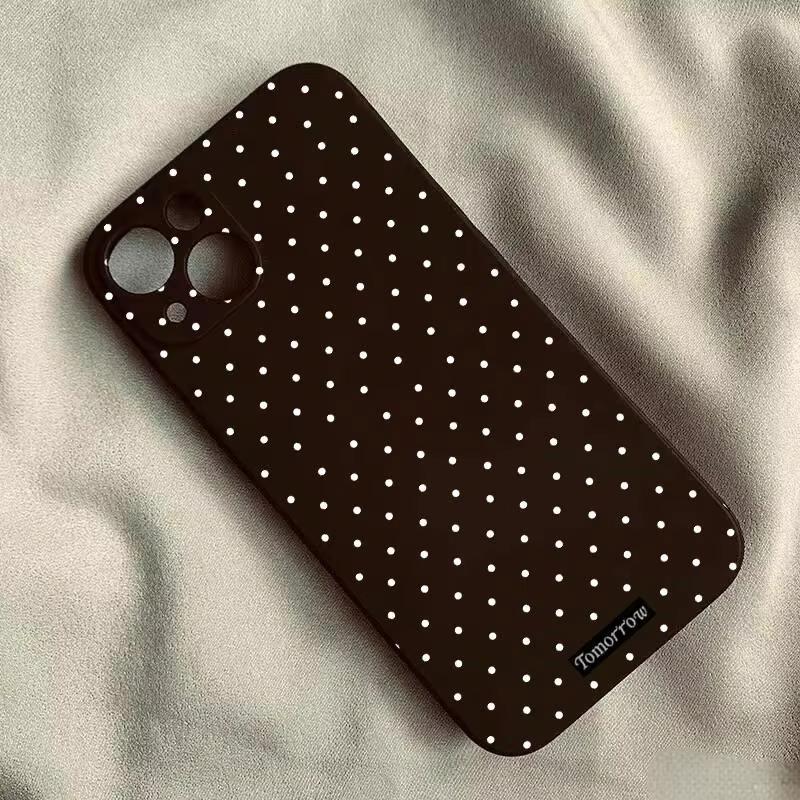 Small Polka Dot Phone Case For iPhone 17 Air 16 E 15 14 13 12 11 Pro Max Plus Mini SE 2020 2022 Shockproof Cover Fundas