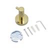 Metalique 54086B-BG Brushed Gold Towel Hooks 1Pack Coat Robe Hook Single Hook Wall Mounted Towel Hooks for Kitchen Bathroom
