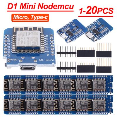 D1 Mini Nodemcu Lua WIFI Expansion Board ESP8266 ESP-12 ESP-12F CH340G V2 USB Support OTA Launch Internet Development Board
