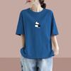 2025 Korean Style Women's Loose Letter Print Slimming T-Shirt